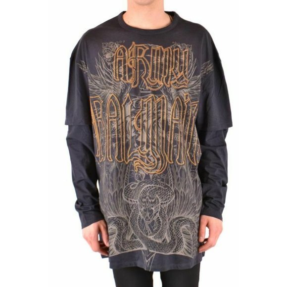 BALMAIN Men's Size M Oversized Printed Tee Shirt